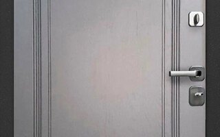 стальная дверь в новостройку с поворотной задвижкой внутри